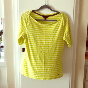 Tommy Hill figure striped T-shirt